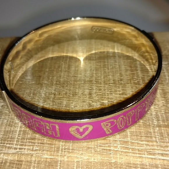 COACH POPPY HEART BANGLE BRACELET - Picture 4 of 8